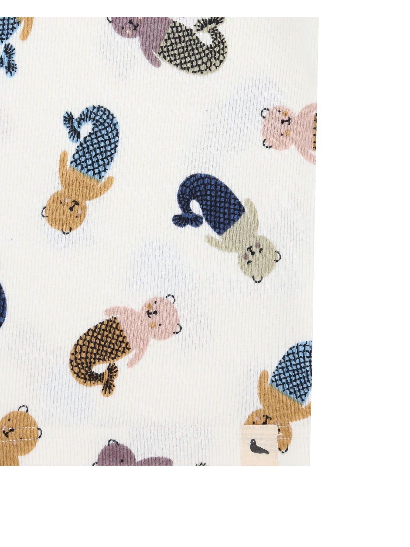  image of turtledove-london-kids-merbear-t-shirt-short-set-multi