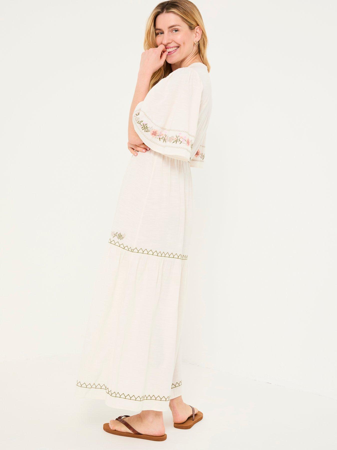fatface embroidered dress Ivory 3D Embroidery Lace main image 0
