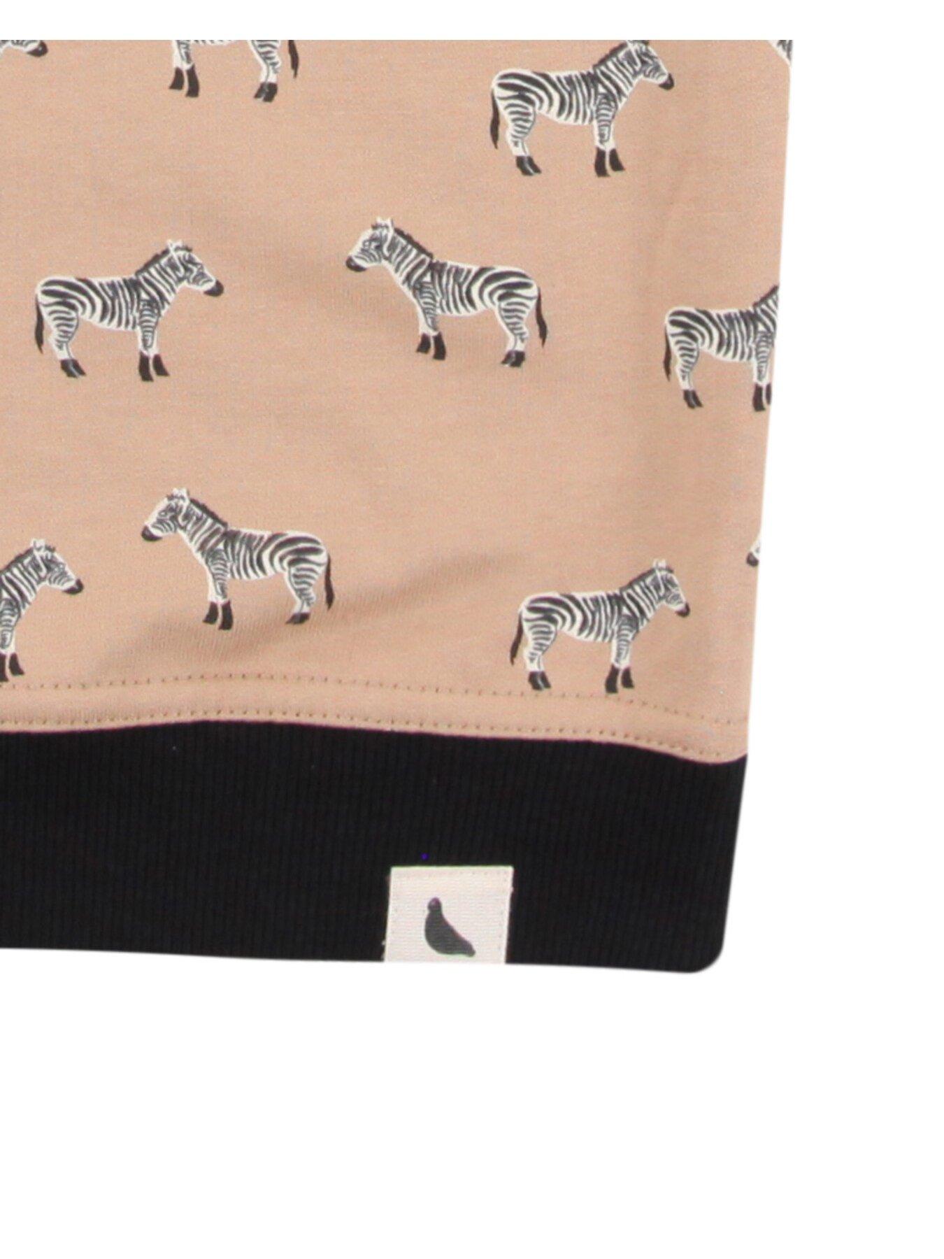  image of turtledove-london-kids-zebra-sweatshirt-light-brown