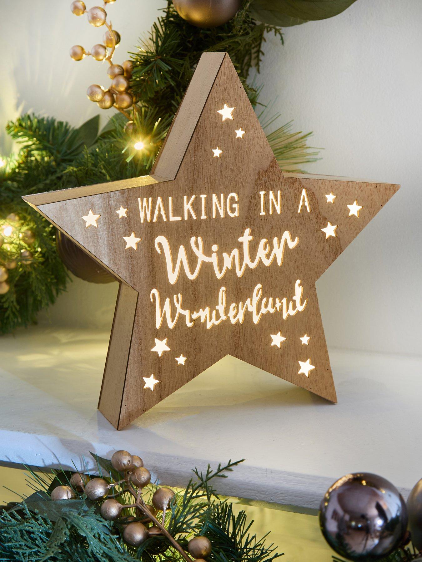 The Very Collection Winter Wonderland Room Light Christmas Decoration