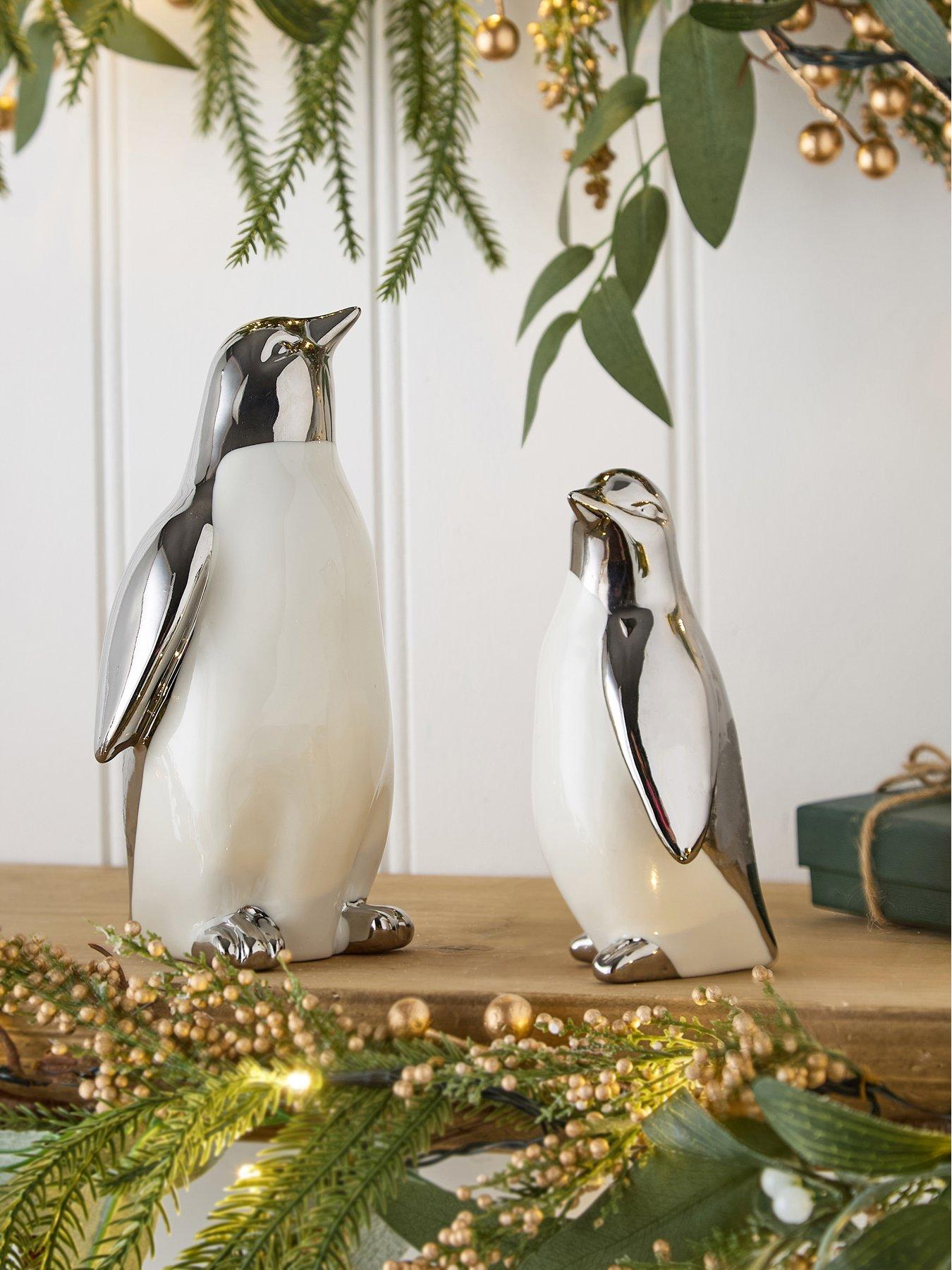 undefined Set of 2 Penguin Christmas Decorations