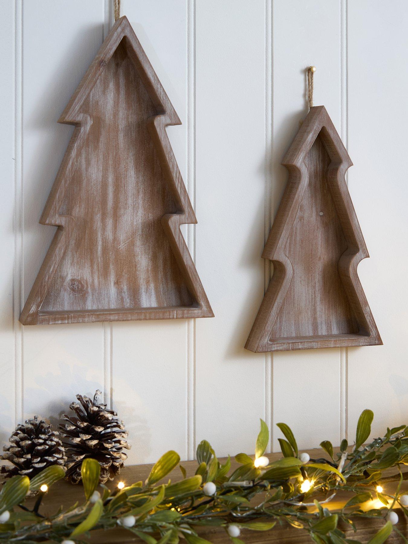 Image 7 of 7 of The Very Collection Set of 2 Decorative Christmas&nbsp;Tree Trays/Decorations
