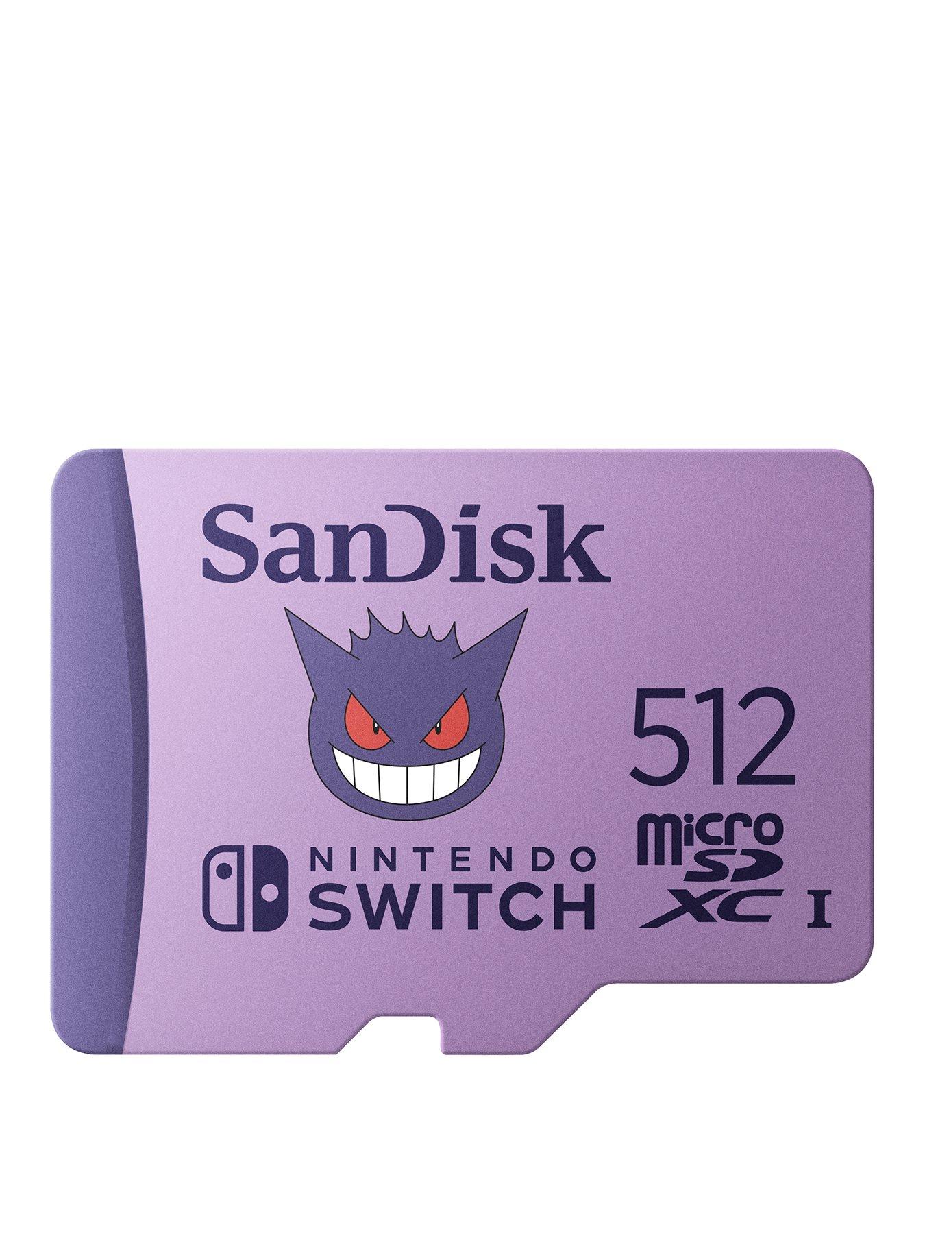 SanDisk Pokemon microSDXC card for Nintendo Switch 512GB, up to 100MB/s Read, 60MB/s Write, U3, C10, A1, UHS-1