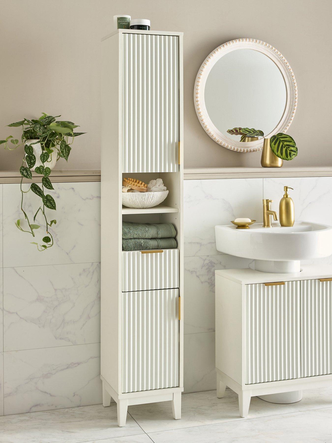 Very Home Cora Fluted Tall Cabinet - FSC® Certified