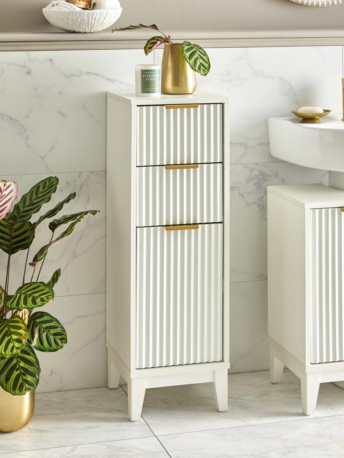 Image 1 of 7 of Very Home Cora Fluted Low Freestanding Cabinet - FSC&reg; Certified