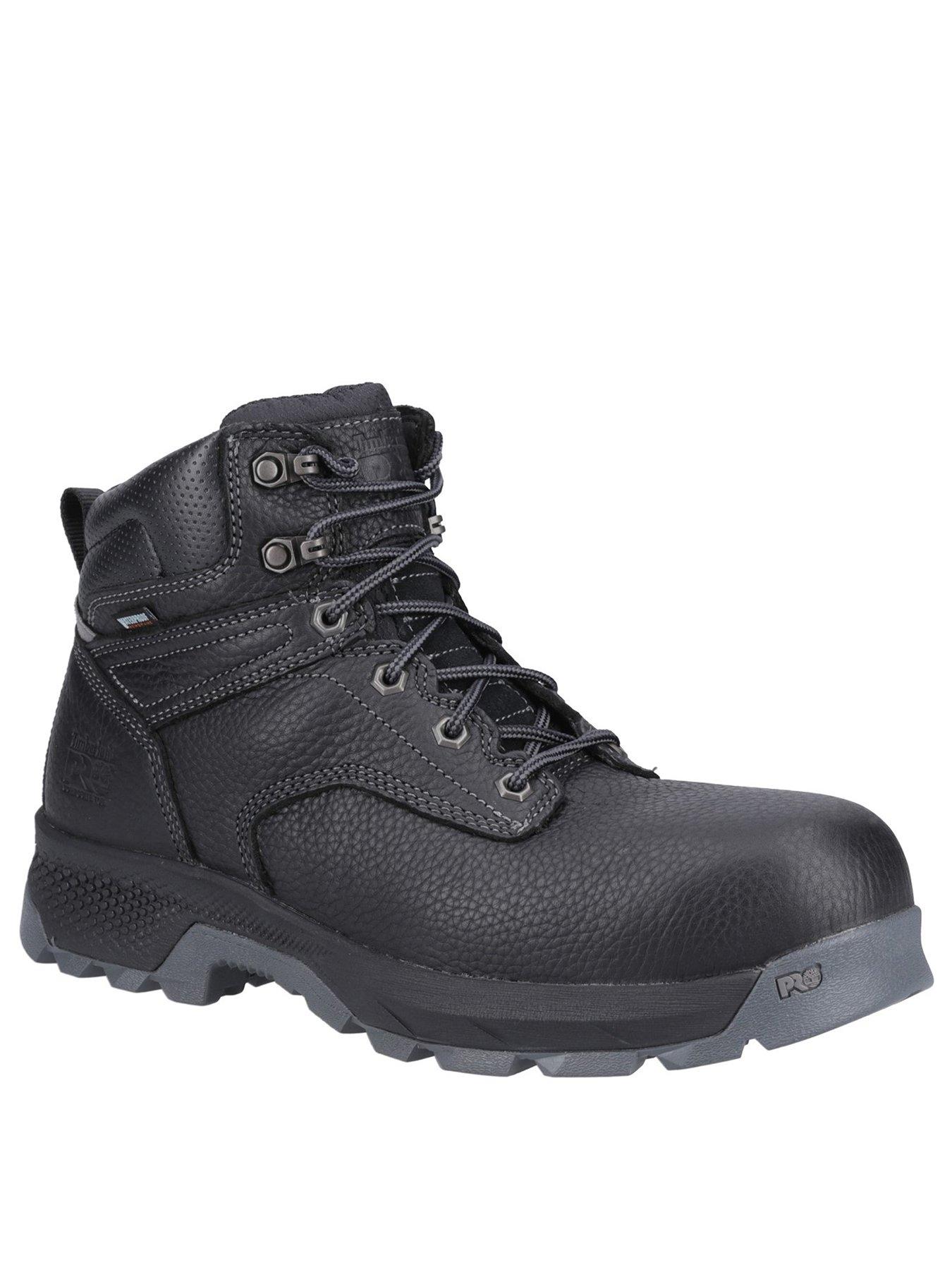  image of timberland-pro-mens-titan-6-inch-boots-black