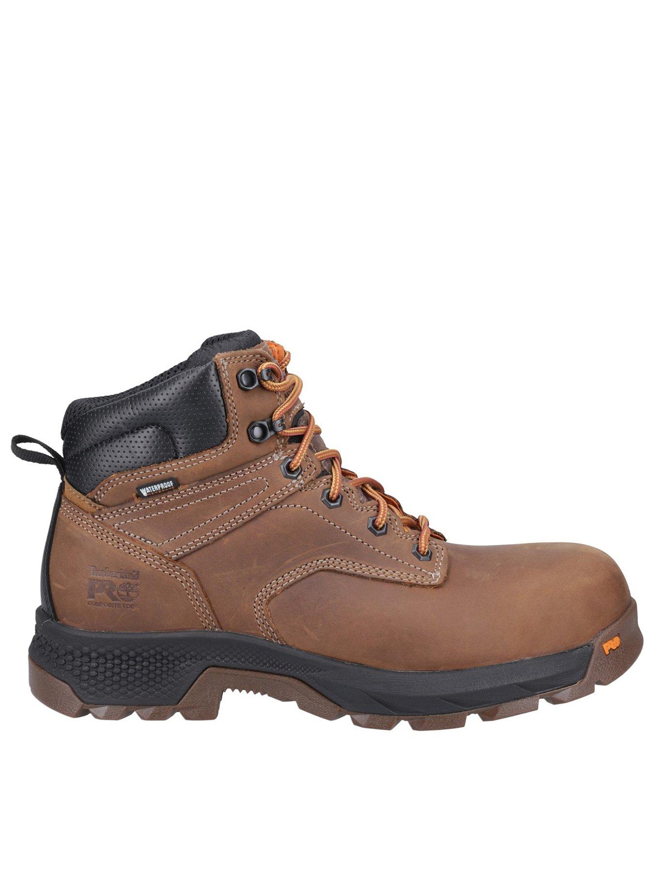  image of timberland-pro-mens-titan-6-inch-boots-brown