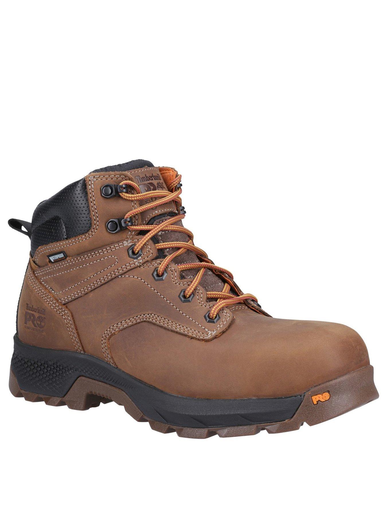  image of timberland-pro-mens-titan-6-inch-boots-brown