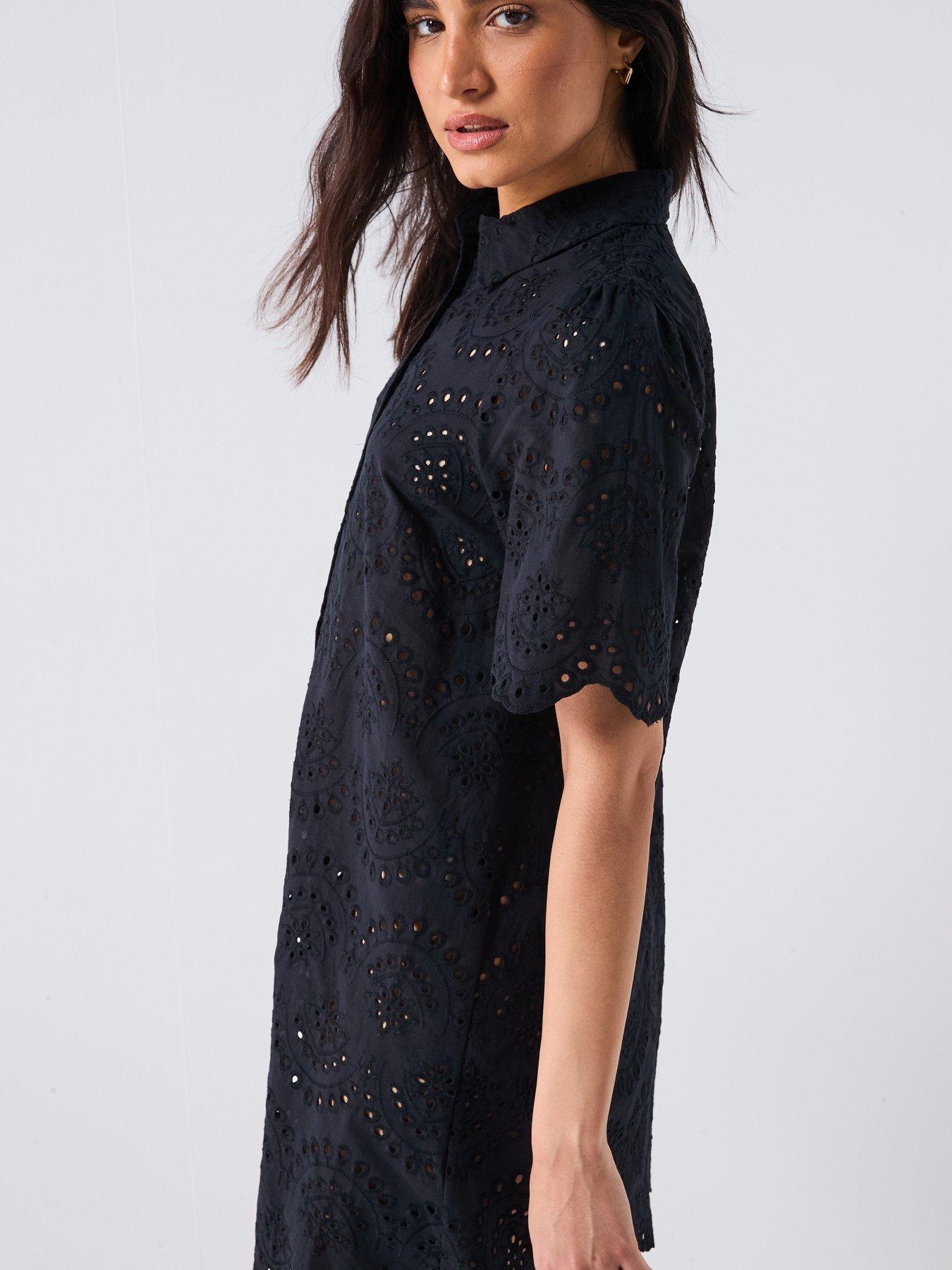  image of only-valais-broderie-shirt-dress-blue