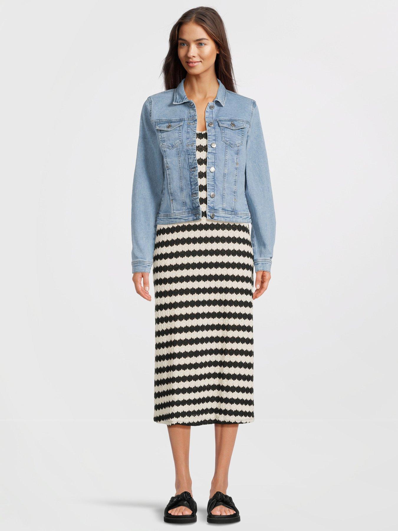  image of only-evara-stripe-dress