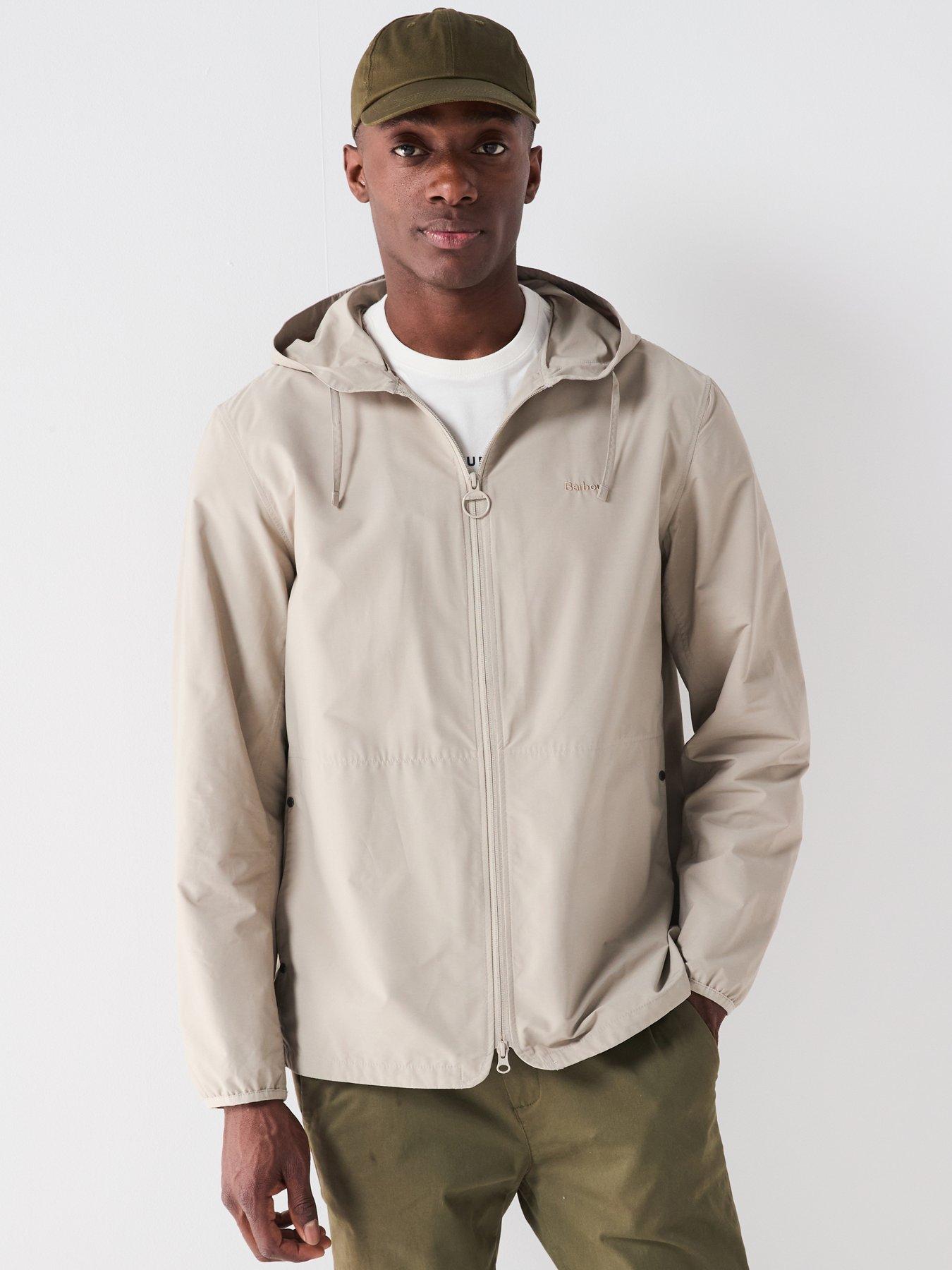 Image 1 of 6 of Barbour Newhill Showerproof Jacket With Hood - Beige