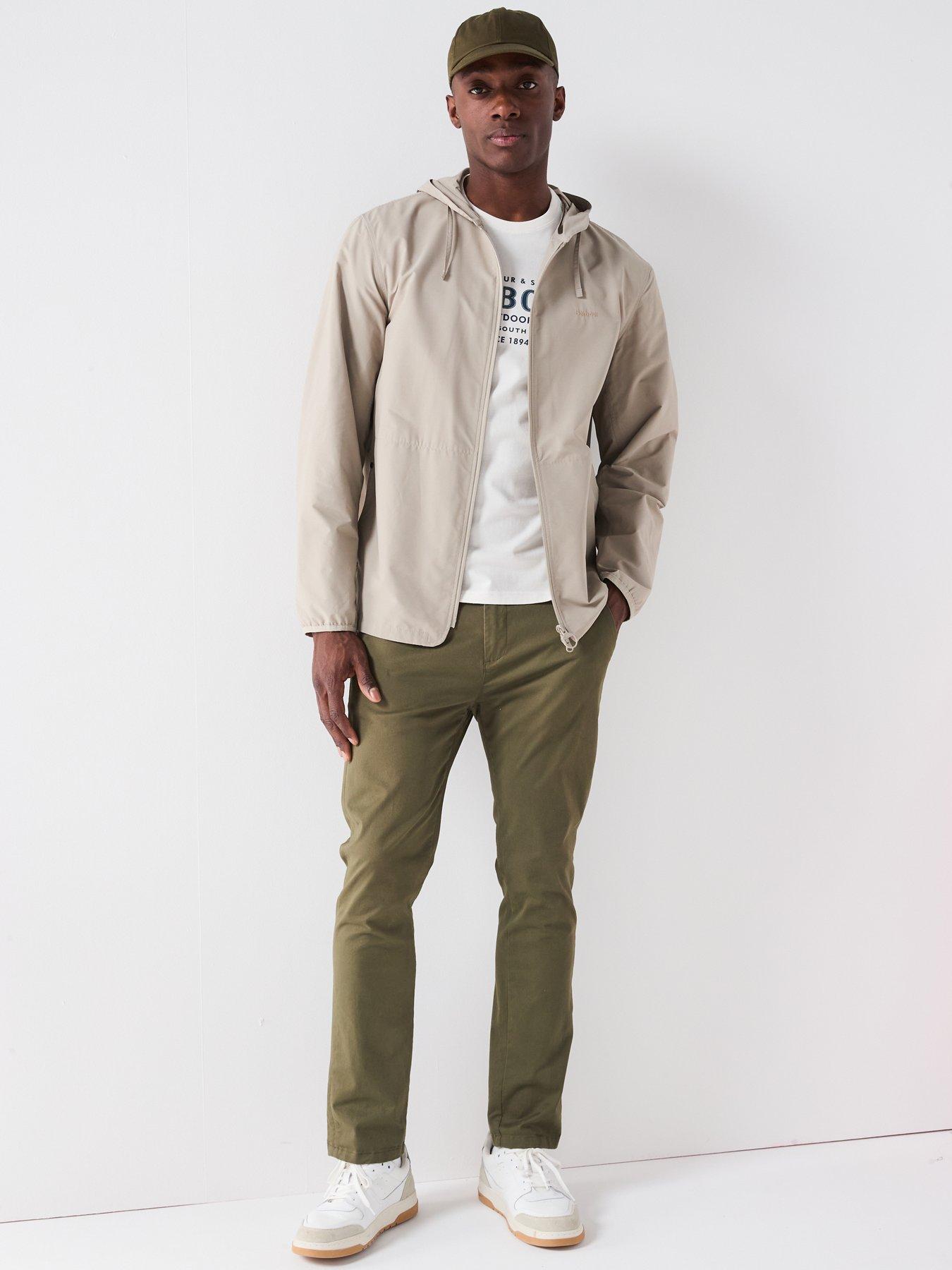 Image 3 of 6 of Barbour Newhill Showerproof Jacket With Hood - Beige