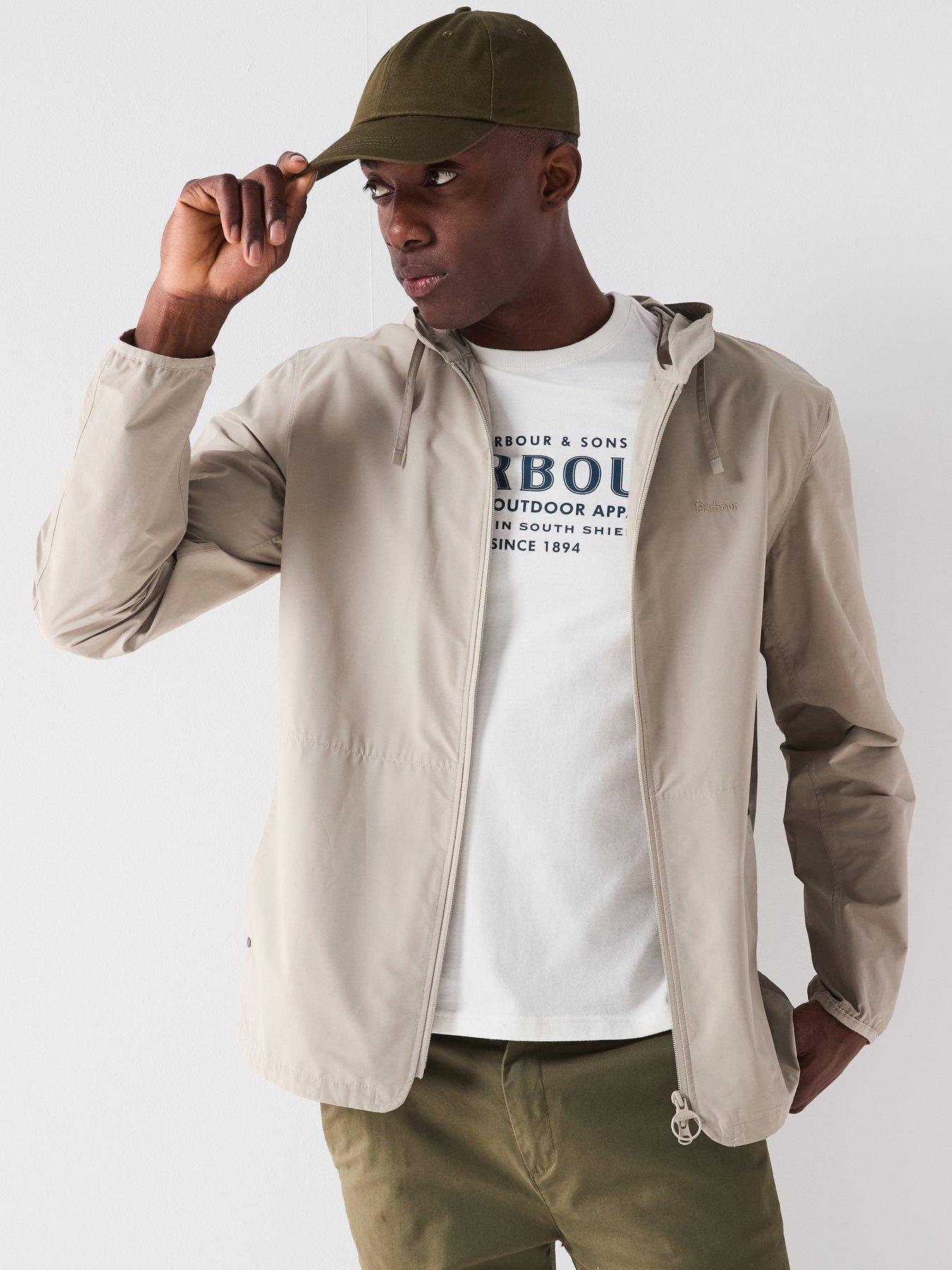 Image 4 of 6 of Barbour Newhill Showerproof Jacket With Hood - Beige
