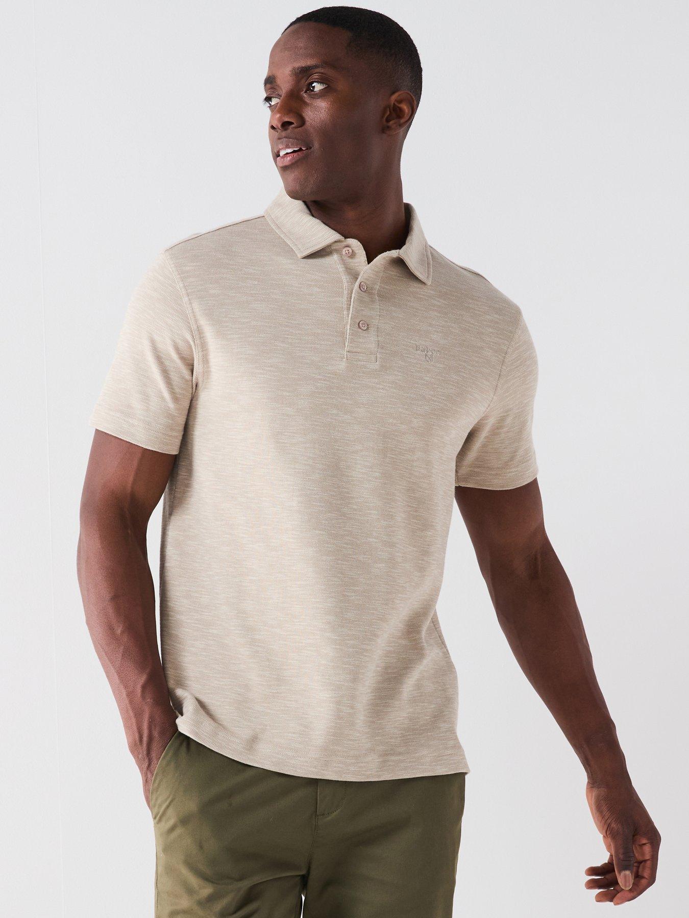  image of barbour-hepple-polo-shirt-beige