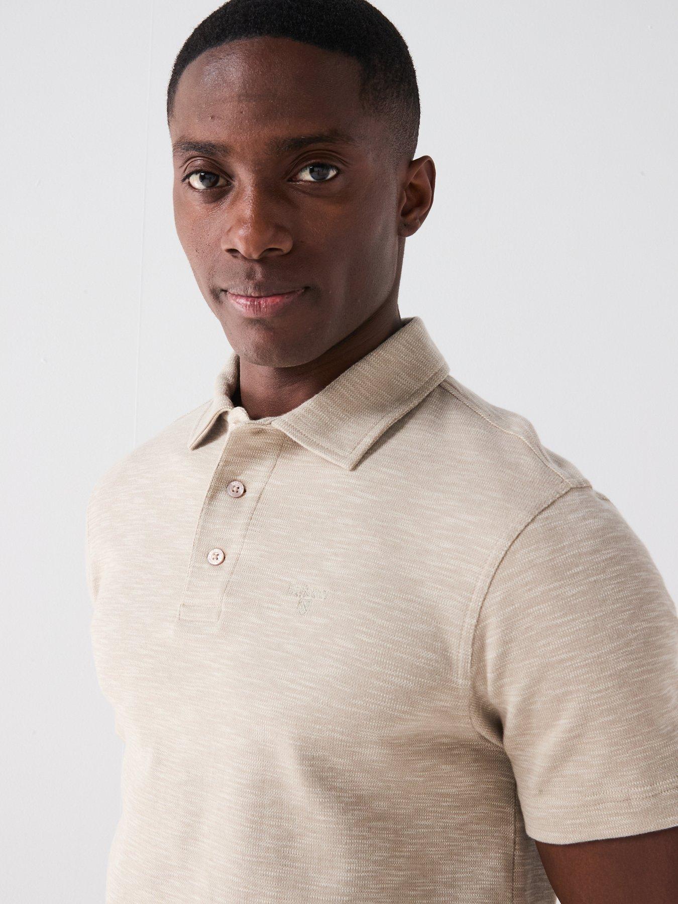  image of barbour-hepple-polo-shirt-beige