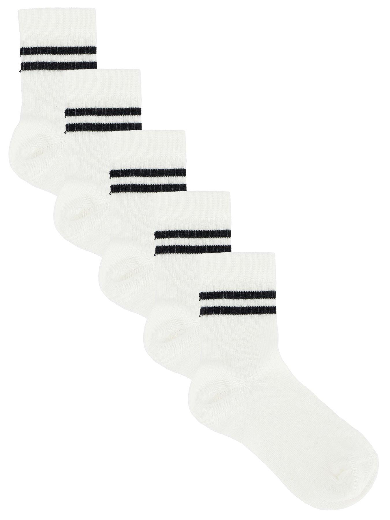 undefined Boys 5 Pack Monochrome Socks - Multi