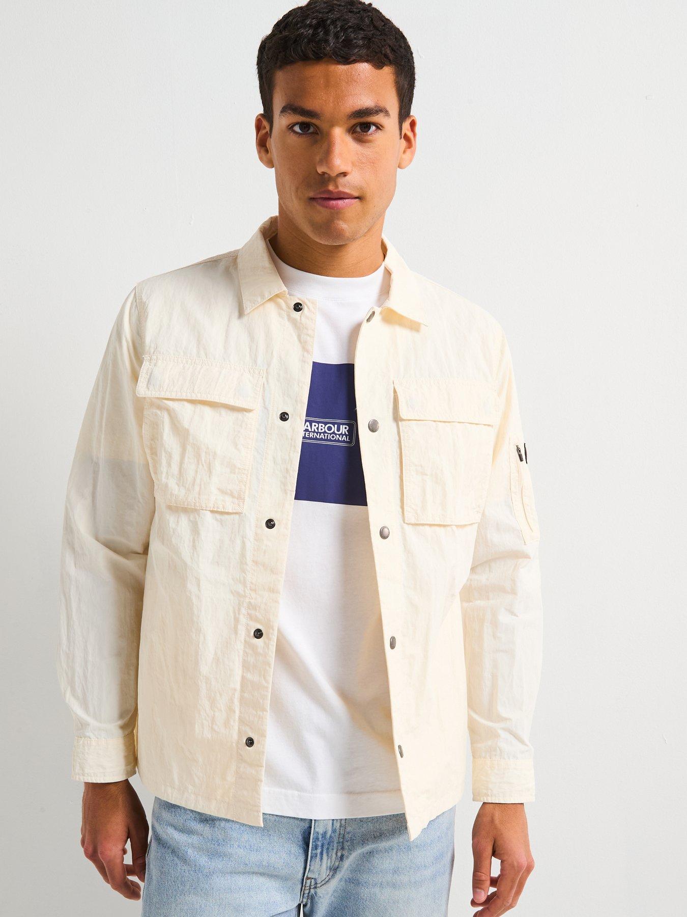 Barbour International Scots Nylon Overshirt - White