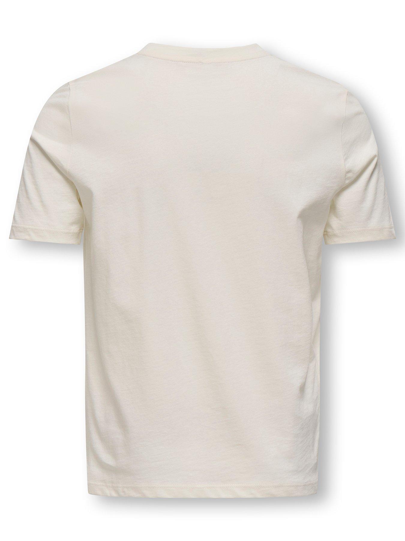 Image 2 of 3 of Only Kids Girls Teddy Bear New York Short Sleeve T-shirt - White