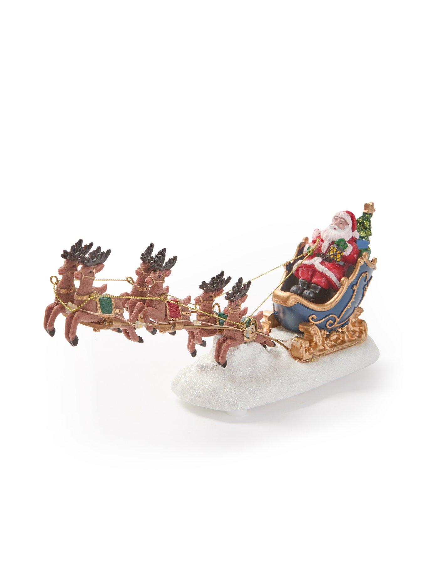  image of three-kings-up-up-and-away-lit-sleigh-scene-christmas-decoration