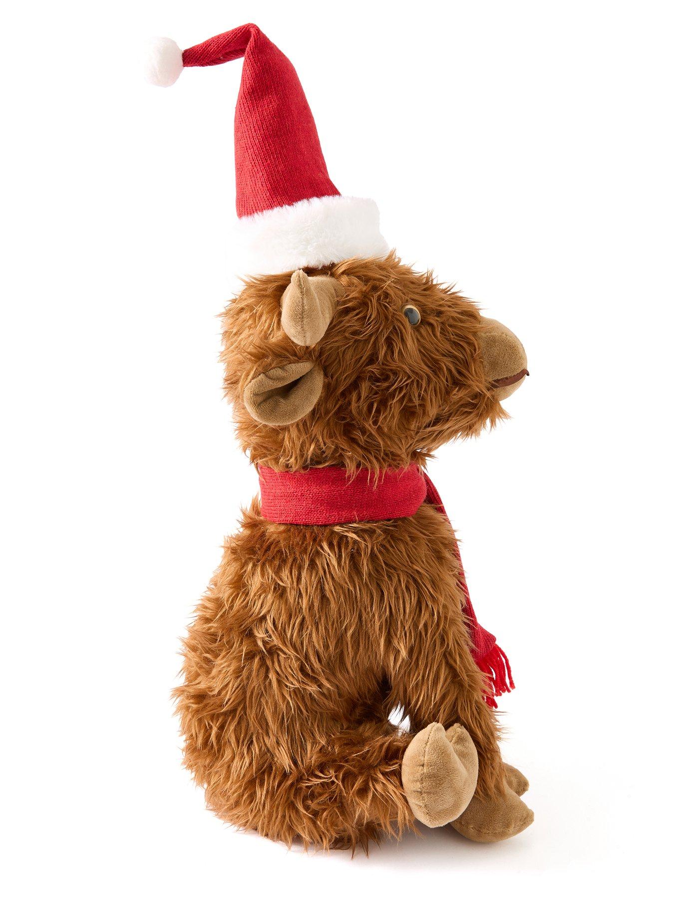 Image 4 of 6 of Three Kings 50&nbsp;cm Plush Hector Highland Cow Christmas Decoration