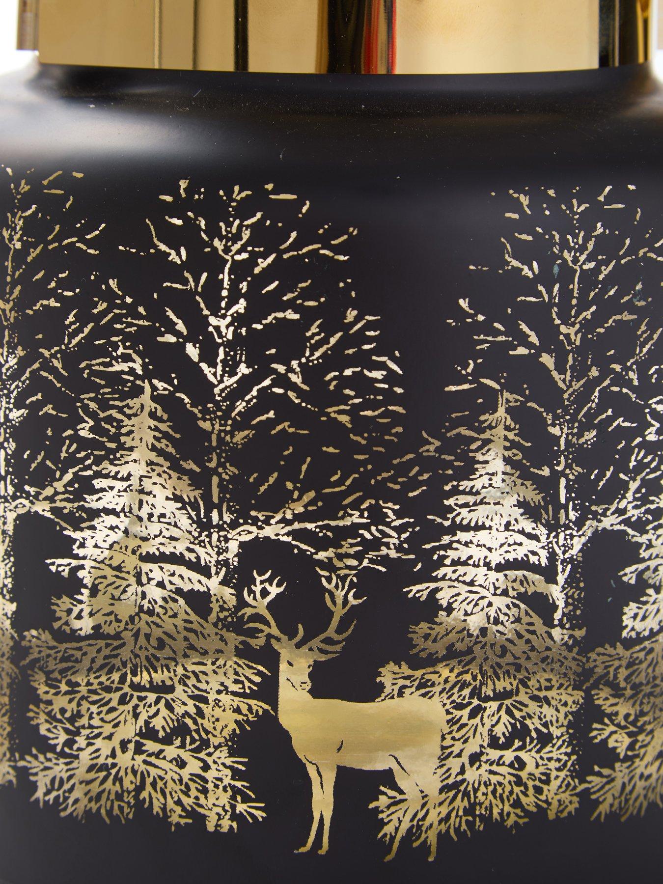 Image 4 of 7 of Three Kings Wonderland Glass&nbsp;Lantern Christmas Decoration&nbsp;-&nbsp;onyx