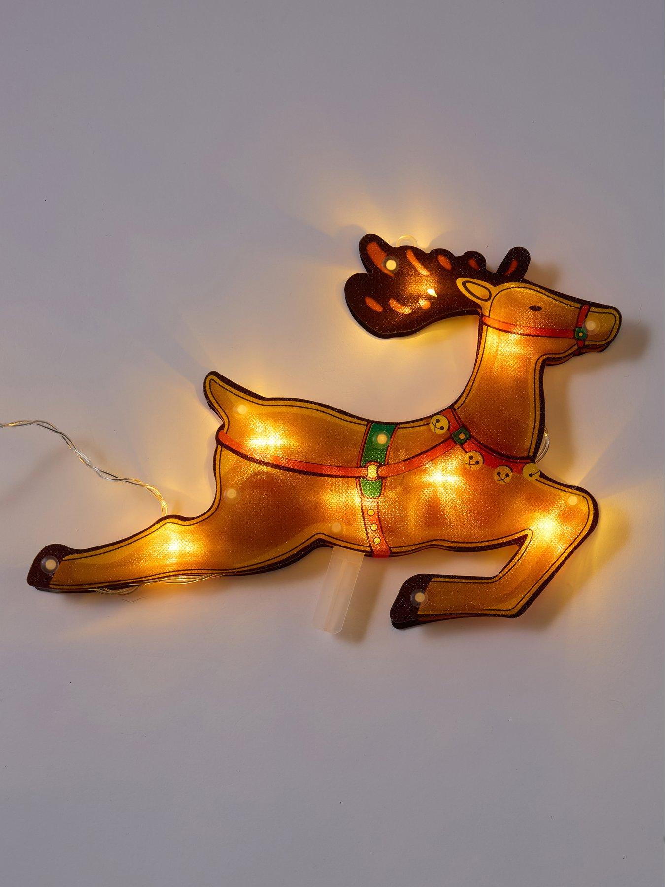 Image 3 of 5 of Three Kings Santa Sleigh Stake Light