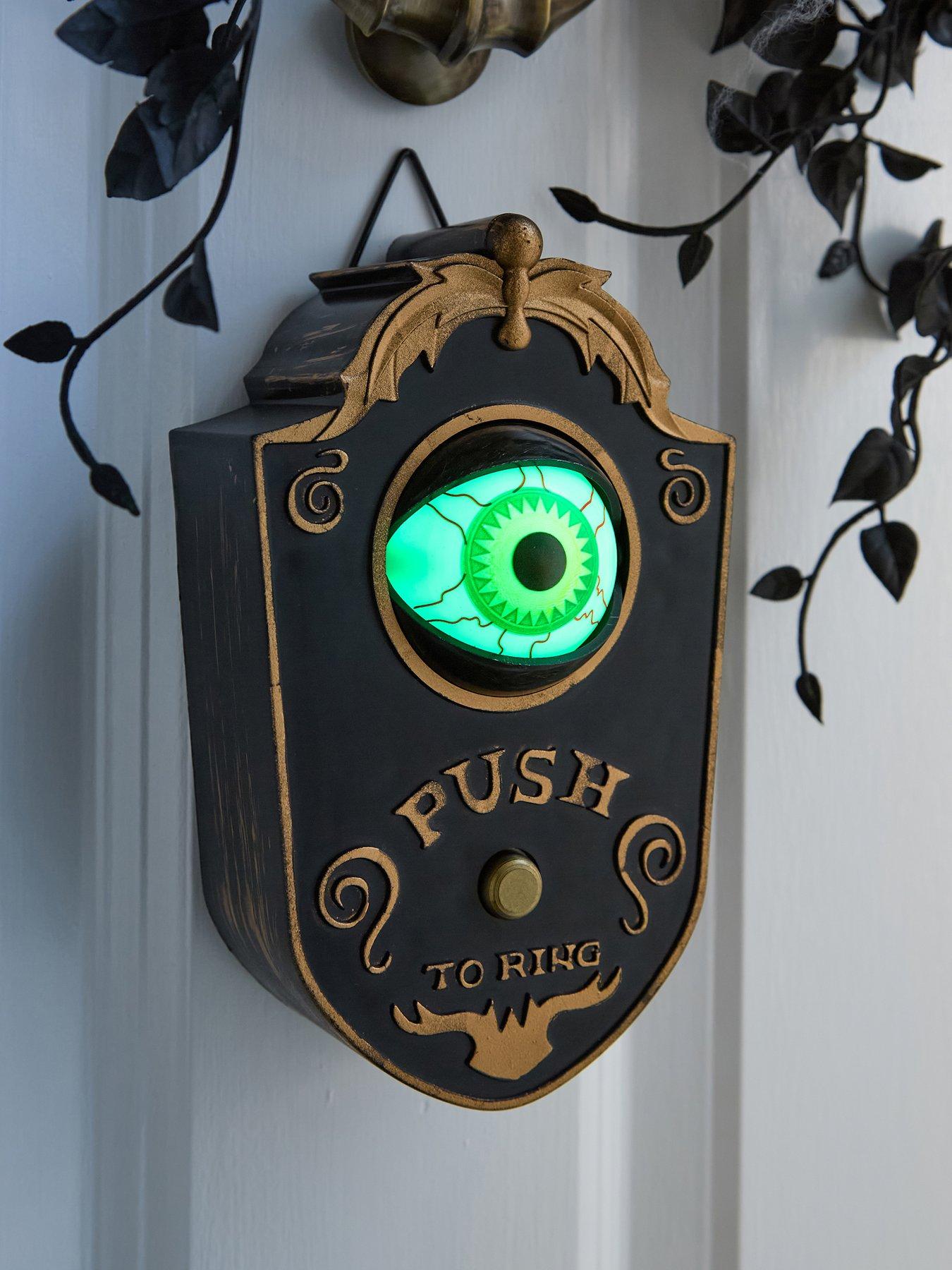 Festive Halloween Door Bell with Light Up Winking Eye