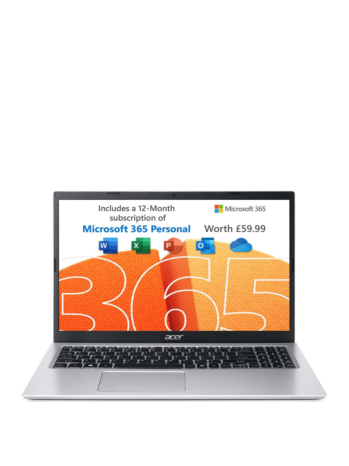  image of acer-aspire-3-a315-35-156in-intel-celeron-4gb-ram-128gb-ssd-laptop