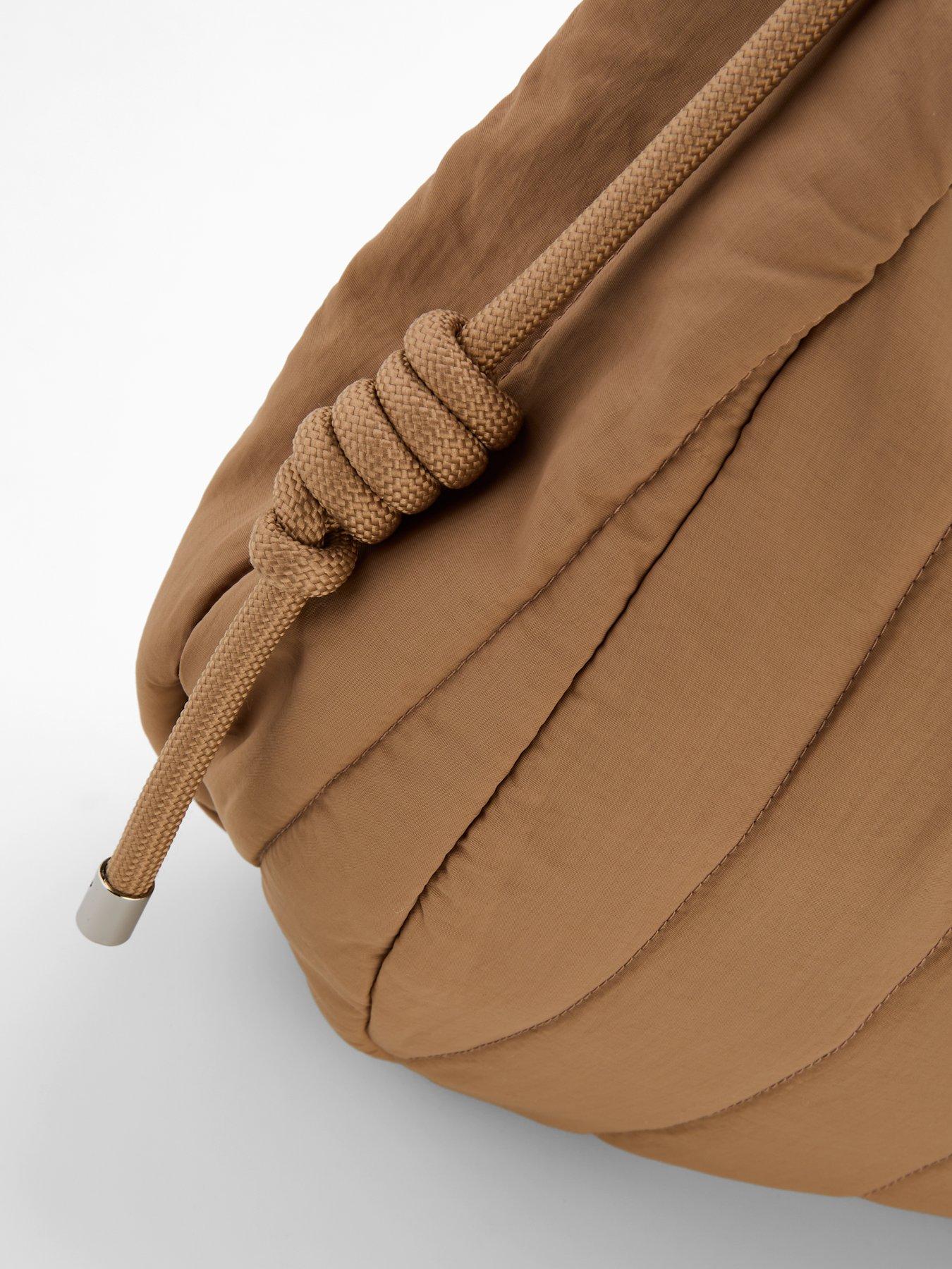 Image 3 of 4 of The Very Collection Quilted Tote Bag With Cord - Beige