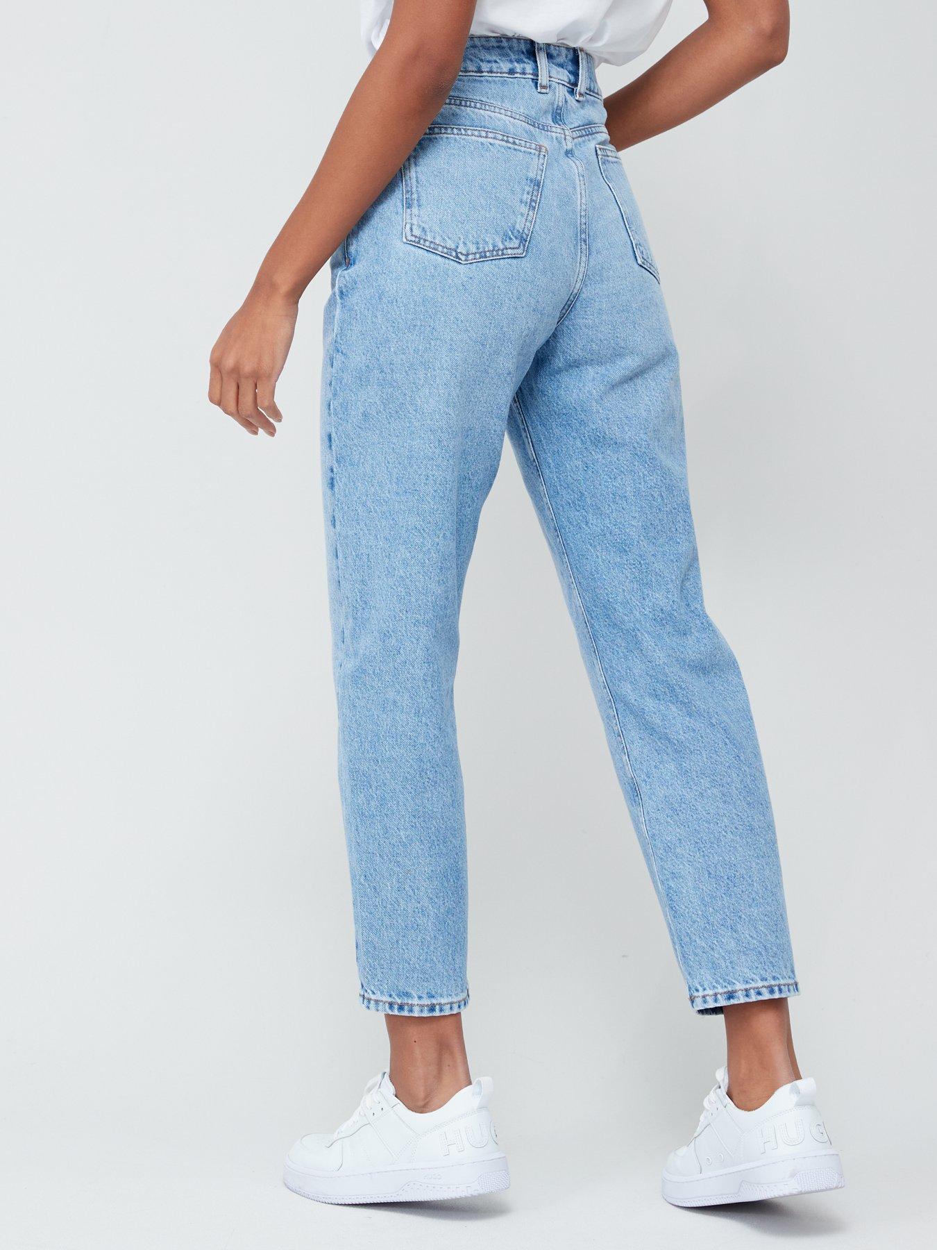  image of the-very-collection-high-waist-mom-jeans-mid-wash