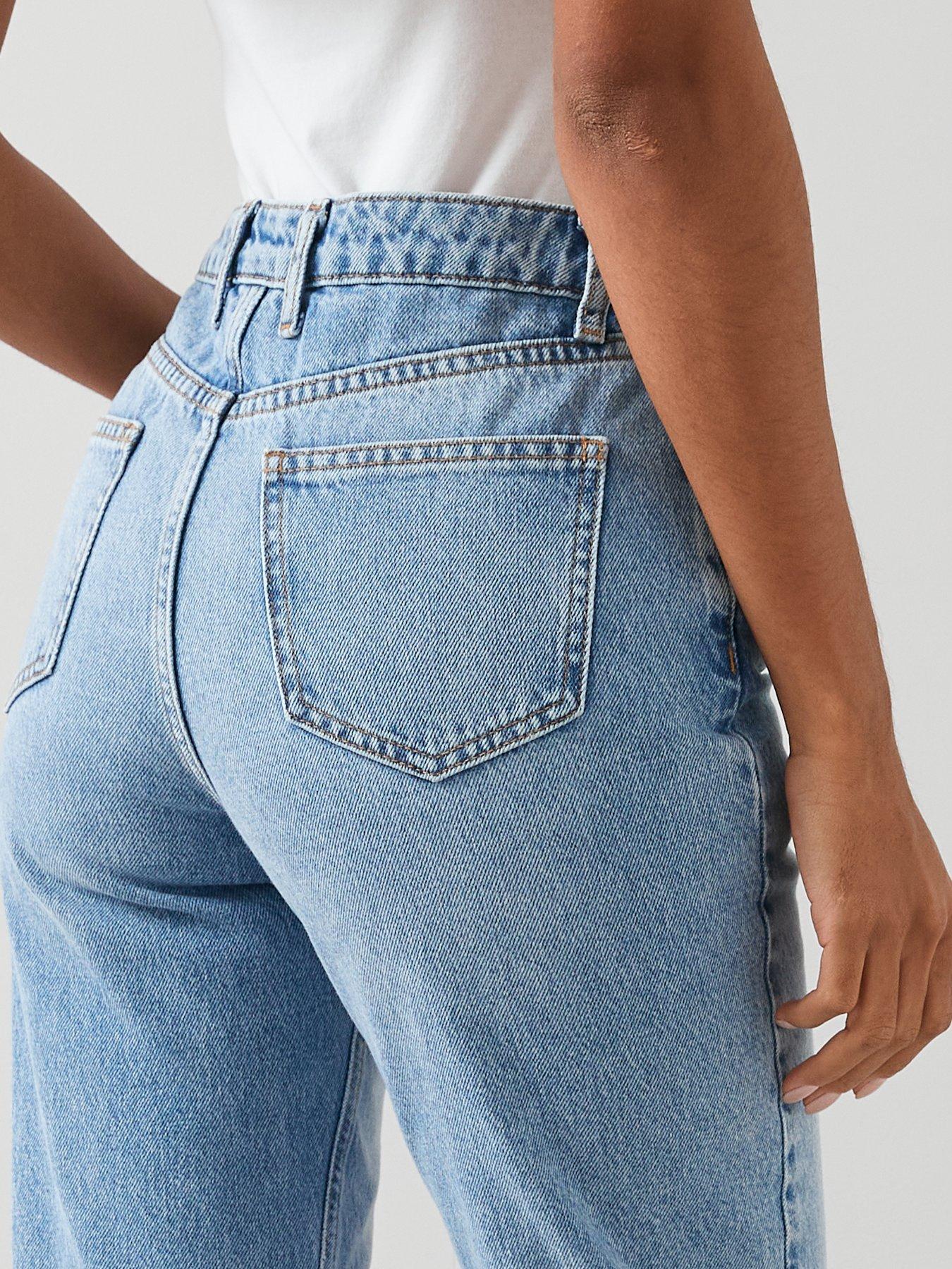  image of the-very-collection-high-waist-mom-jeans-mid-wash