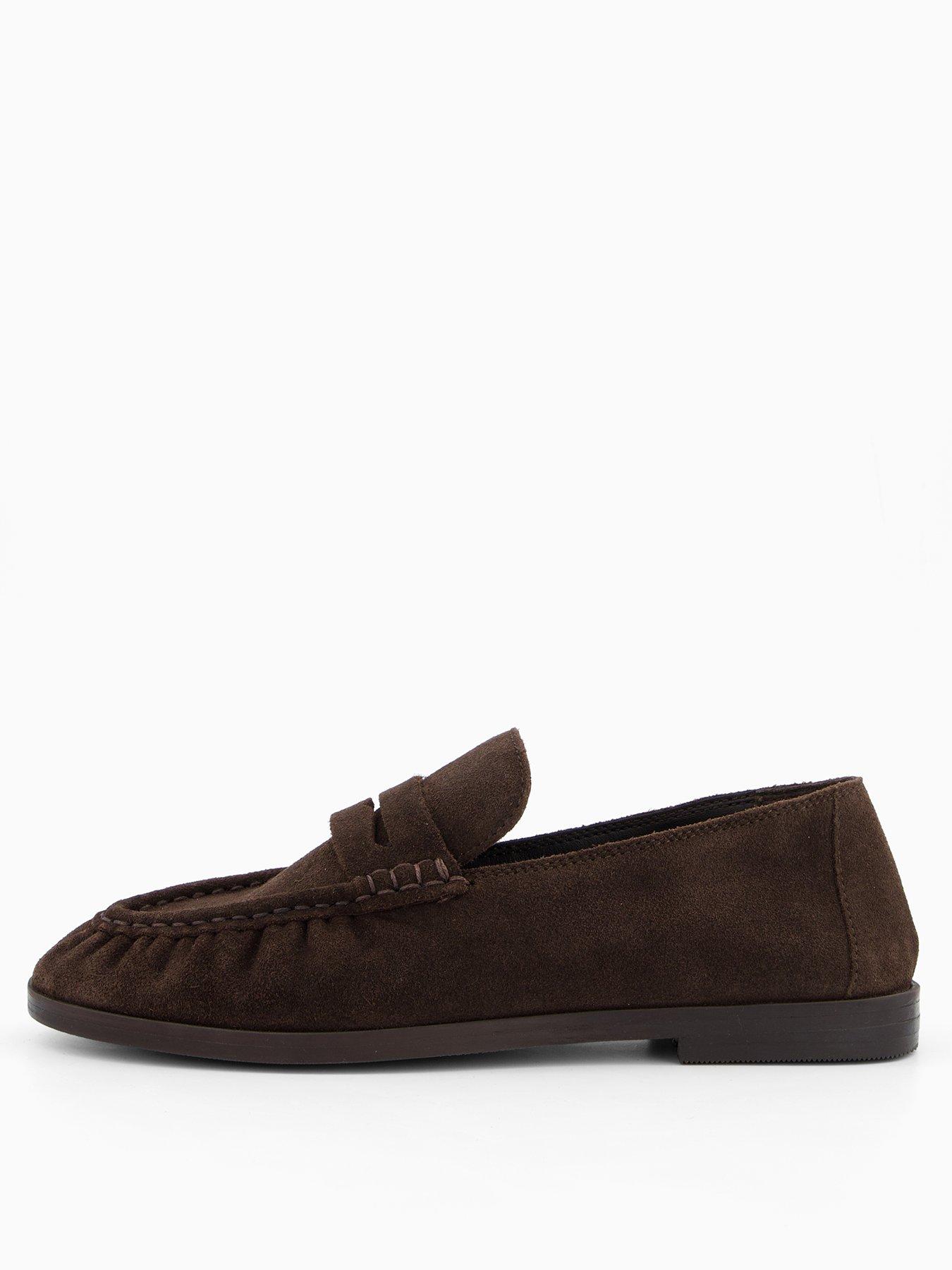 Image 2 of 8 of V by Very Real&nbsp;Suede Loafer - Brown