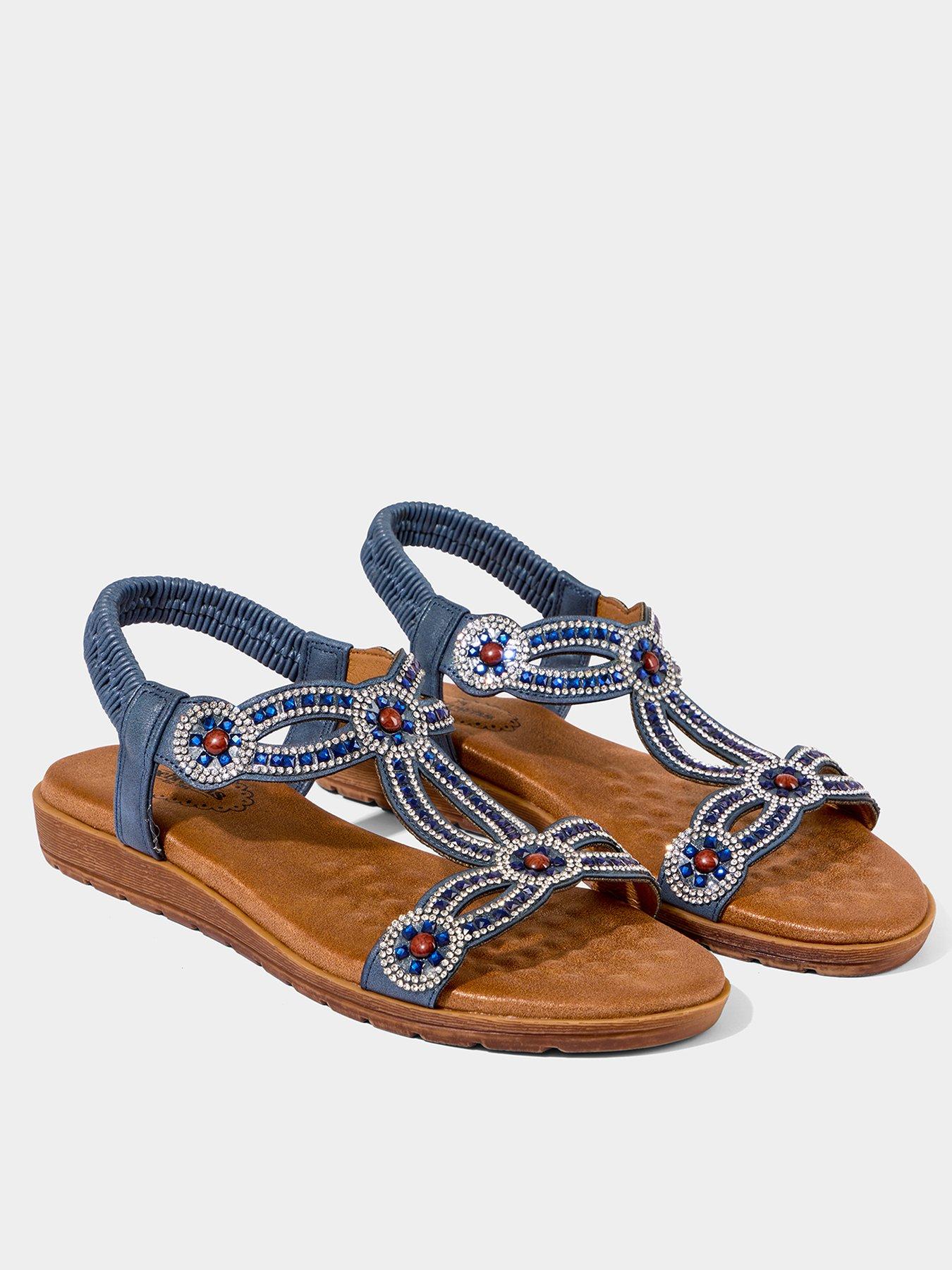  image of joe-browns-bedazzle-summer-sandals-blue