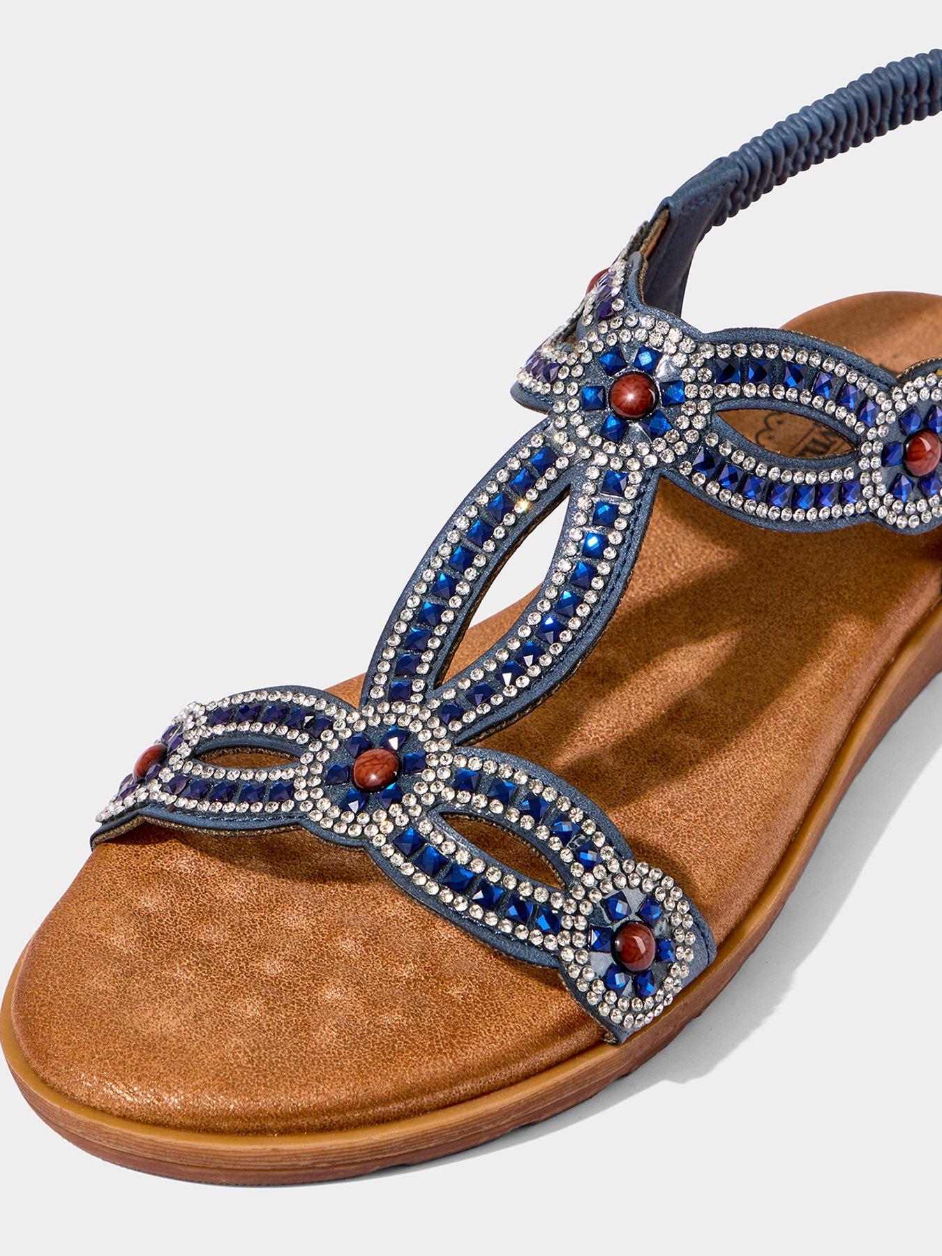  image of joe-browns-bedazzle-summer-sandals-blue