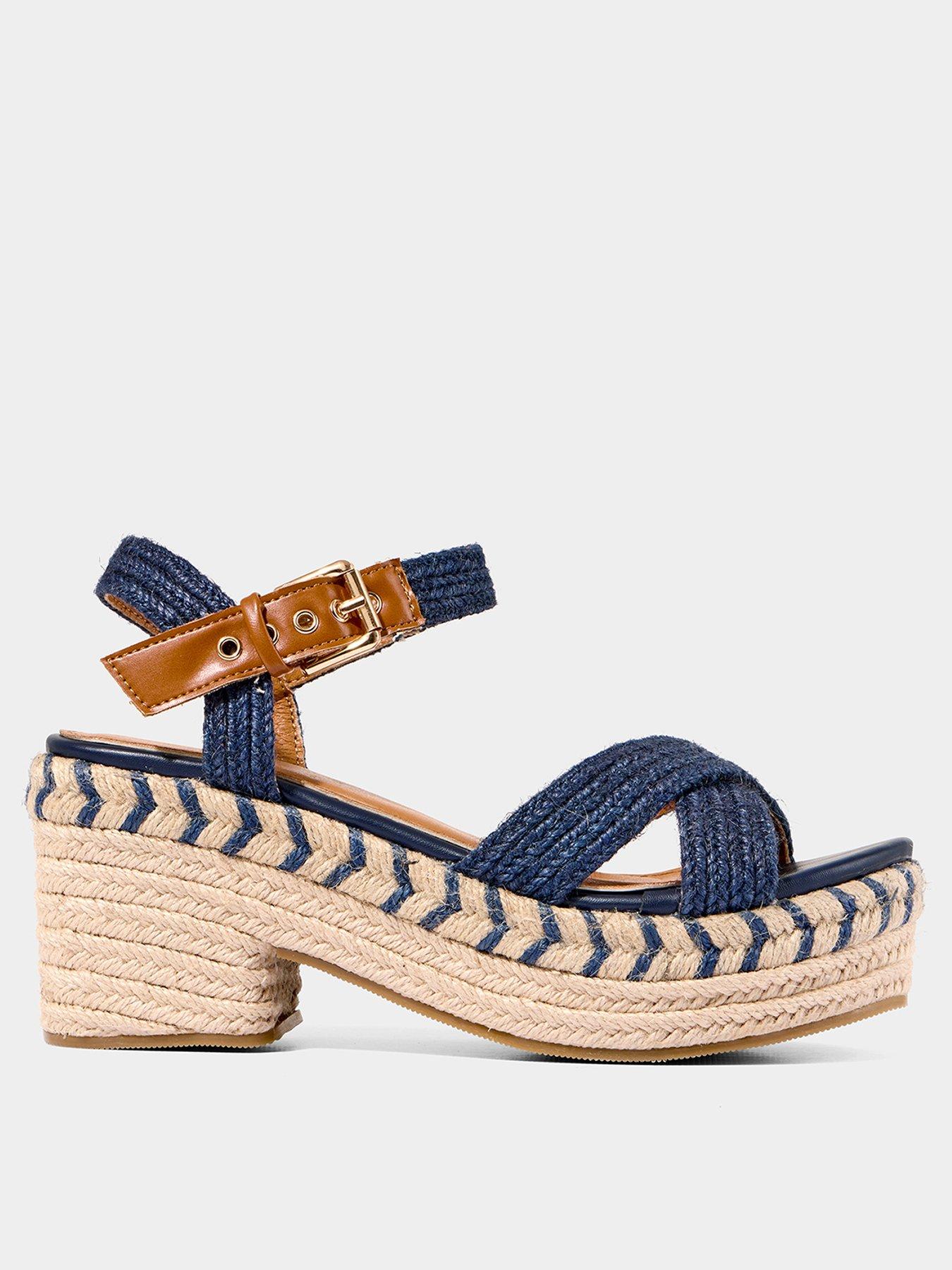  image of joe-browns-by-the-bay-espadrille-sandals-denim