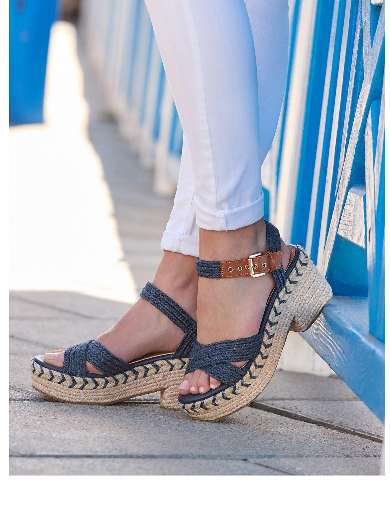  image of joe-browns-by-the-bay-espadrille-sandals-denim