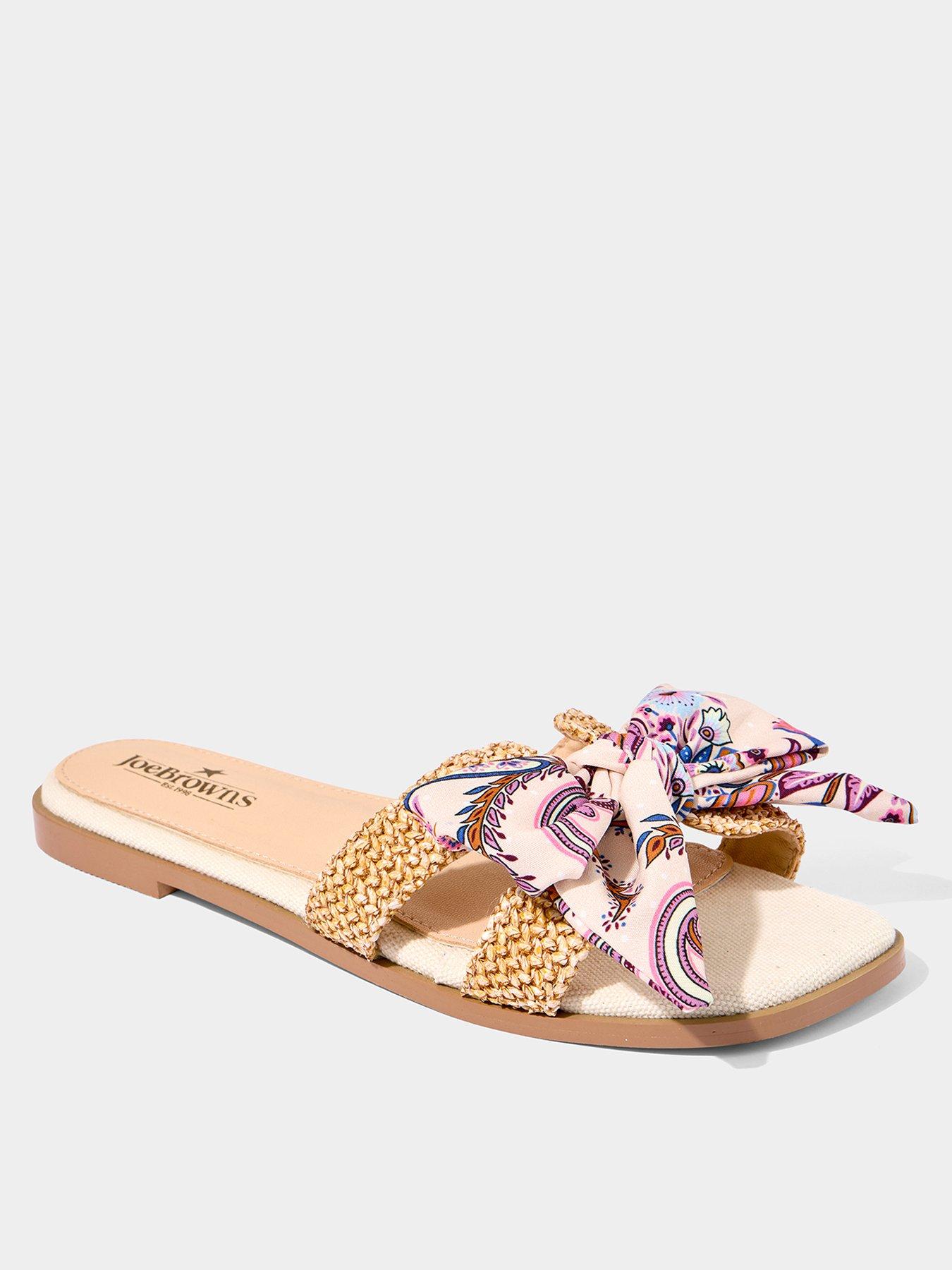  image of joe-browns-summer-in-the-city-bow-sliders-natural