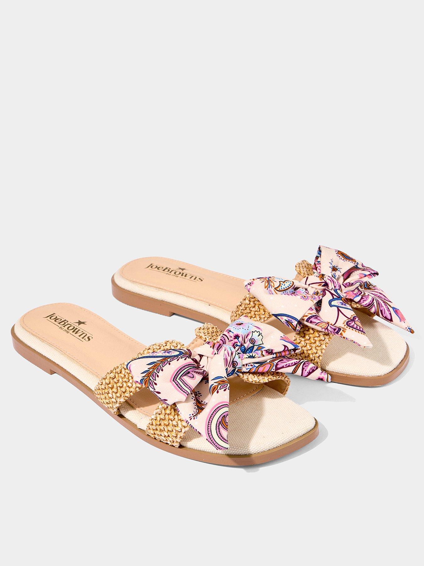  image of joe-browns-summer-in-the-city-bow-sliders-natural