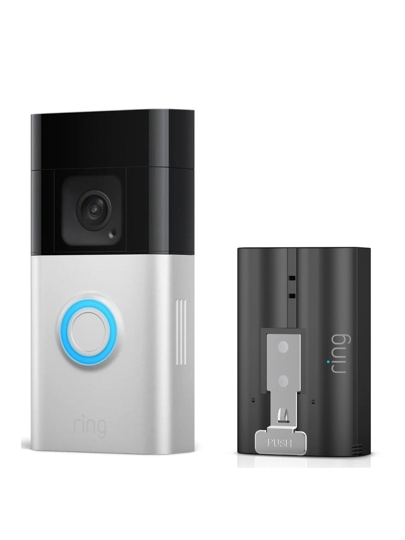 RING Battery Video Doorbell Plus with Extra Battery - Satin Nickel