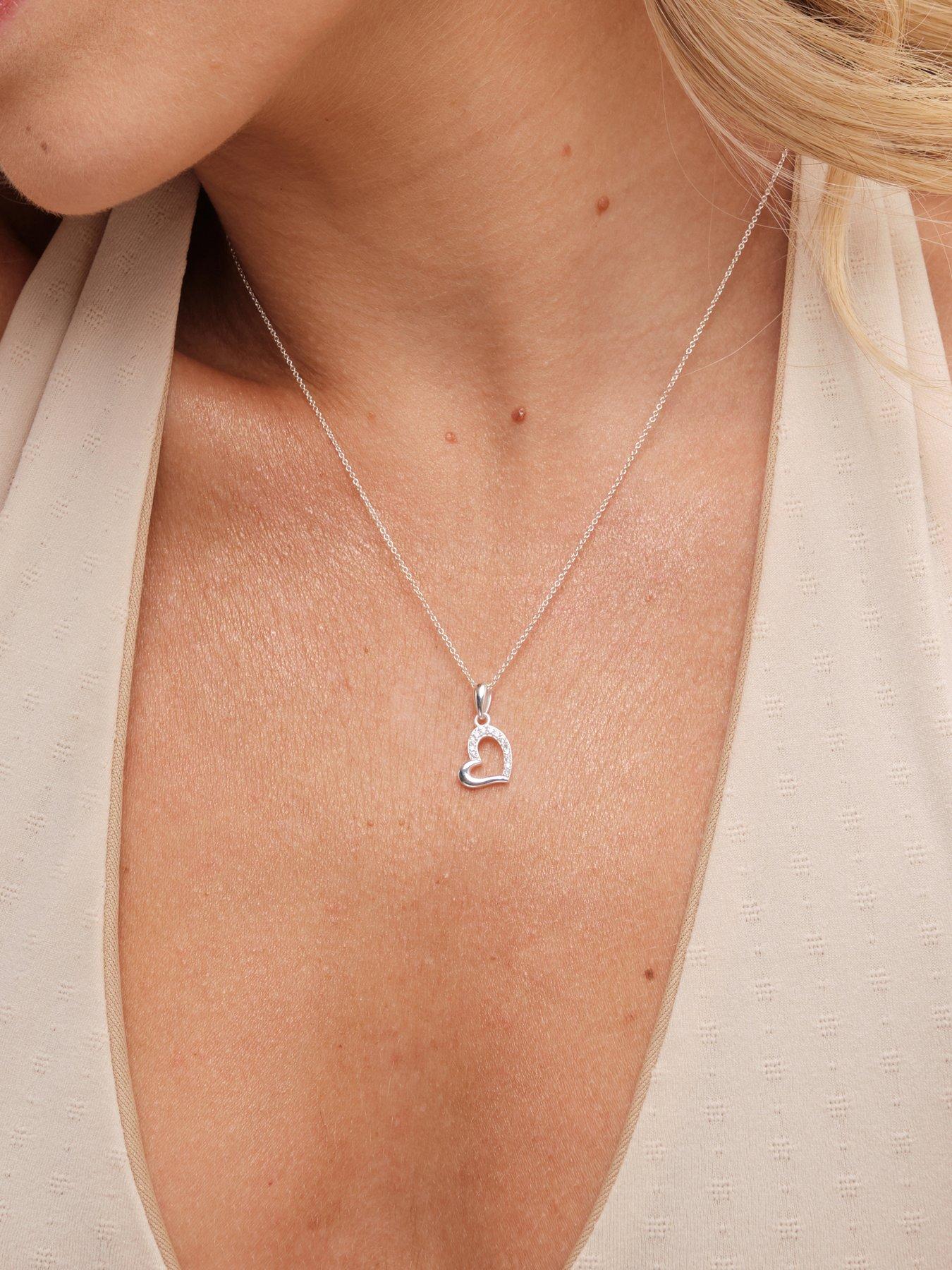  image of simply-silver-sterling-silver-925-cubic-zirconia-halo-teardrop-set-gift-boxed