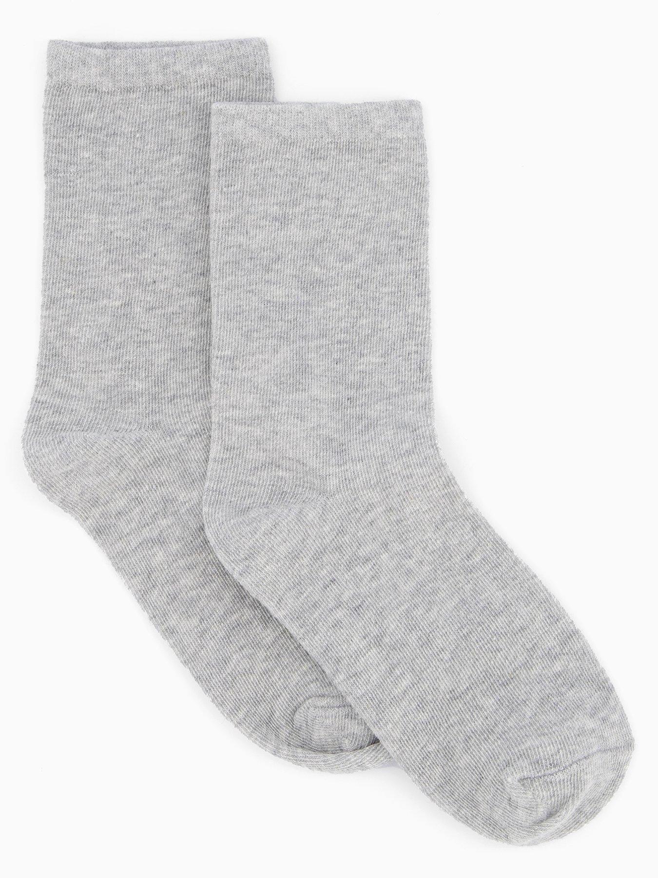 Image 3 of 4 of V by Very 2 Pack Bow Ankle Socks - Pink &amp; Grey