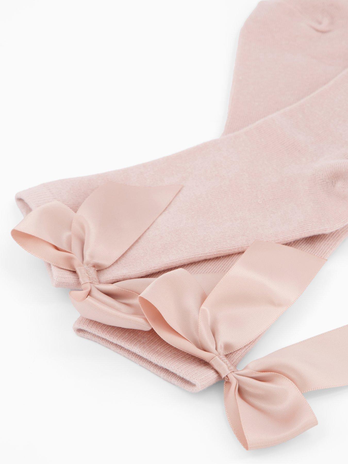 Image 4 of 4 of V by Very 2 Pack Bow Ankle Socks - Pink &amp; Grey