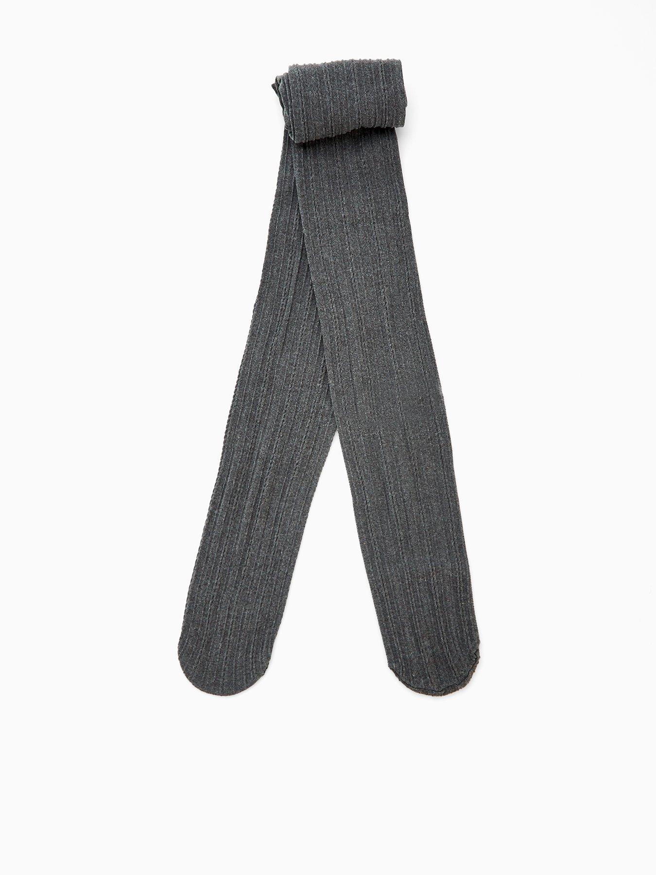 front image of v-by-very-cable-knit-tights-grey