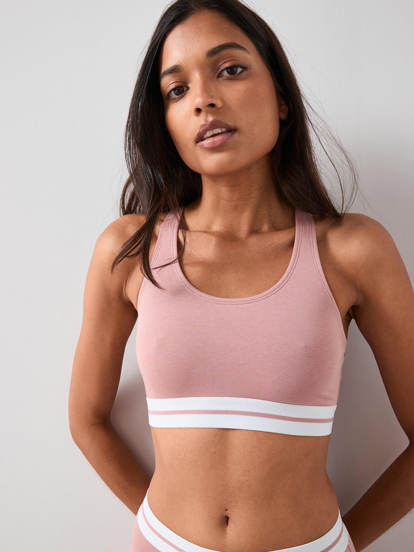 Image 3 of 6 of The Very Collection 3pk Racerback Cotton Bralets