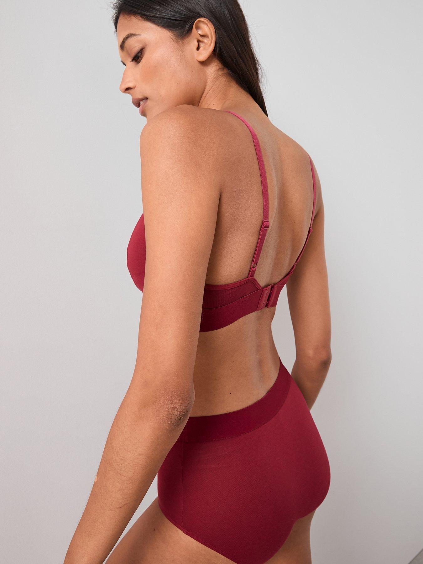  image of the-very-collection-3-pack-high-waist-cotton-briefs-pink