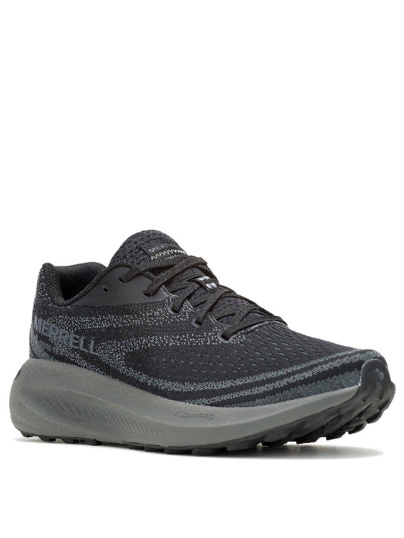  image of merrell-mens-trails-running-morphlite-goretex-trainers-black