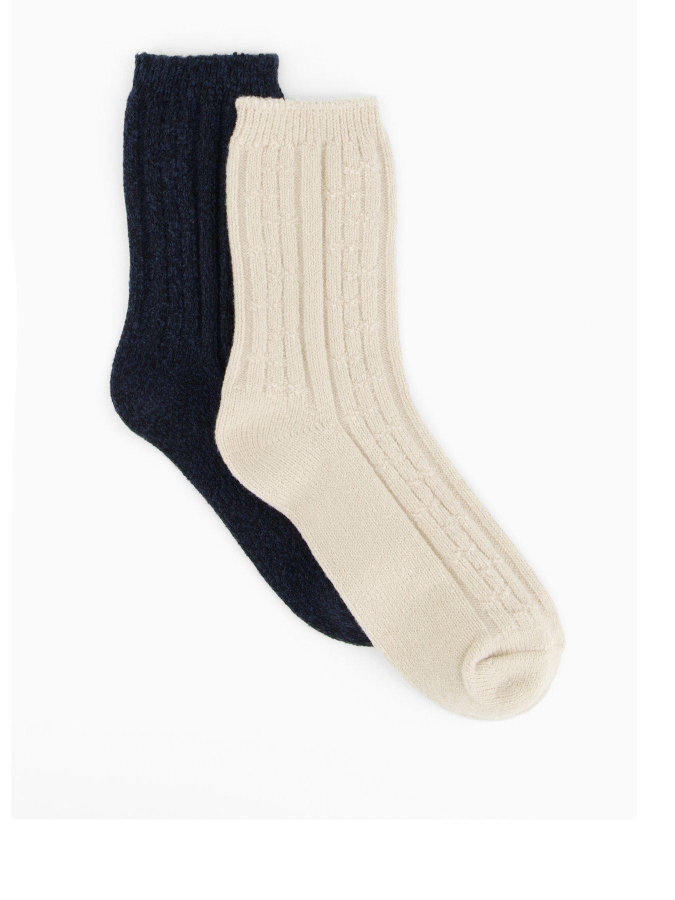 v-by-very-2pk-thermal-socks-blue-beige