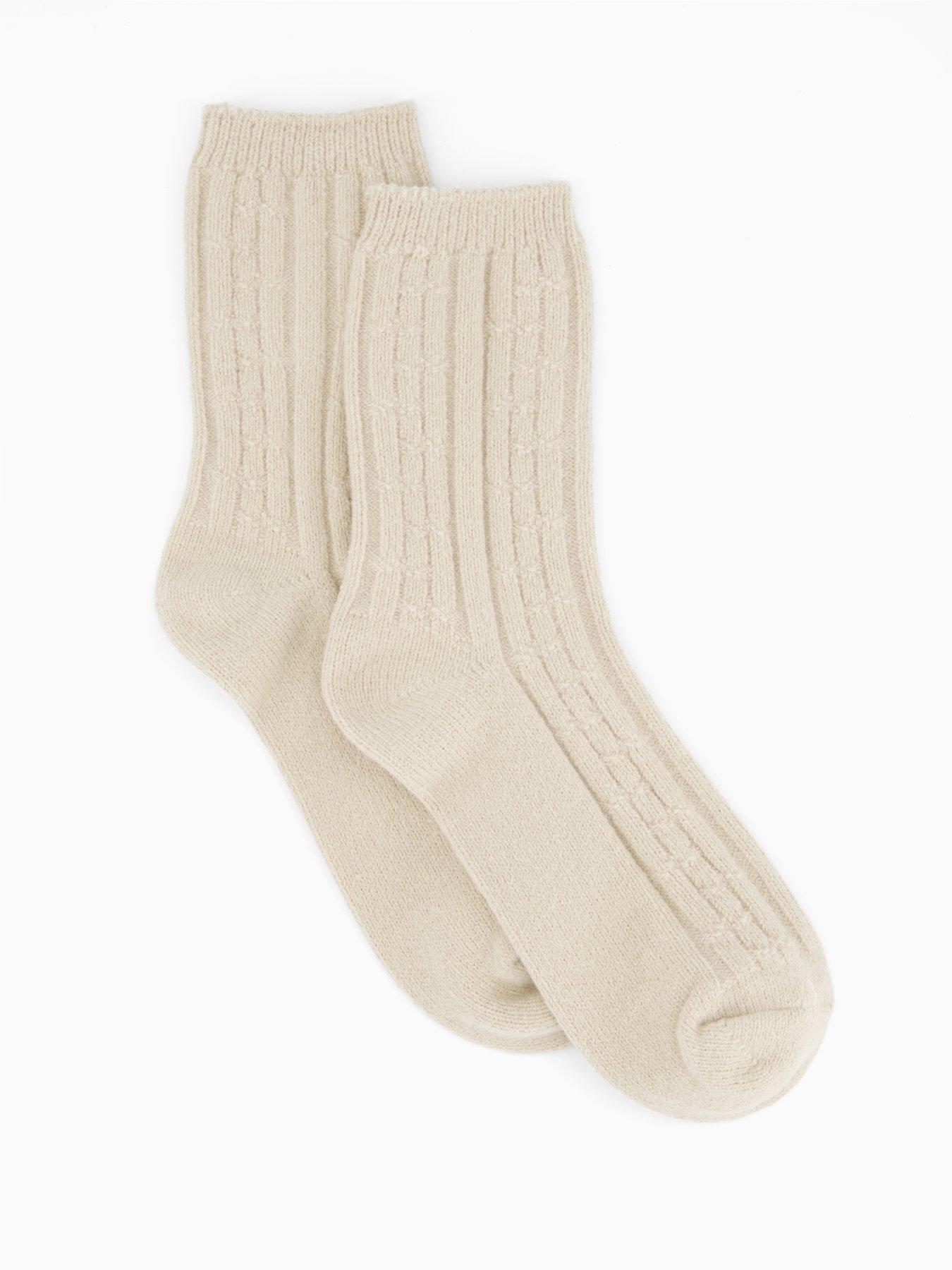 Image 2 of 4 of V by Very 2pk Thermal Socks Blue & Beige