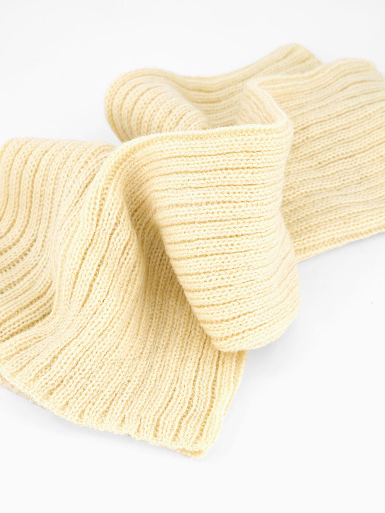 Image 4 of 4 of The Very Collection Rib Leg Warmers - Beige
