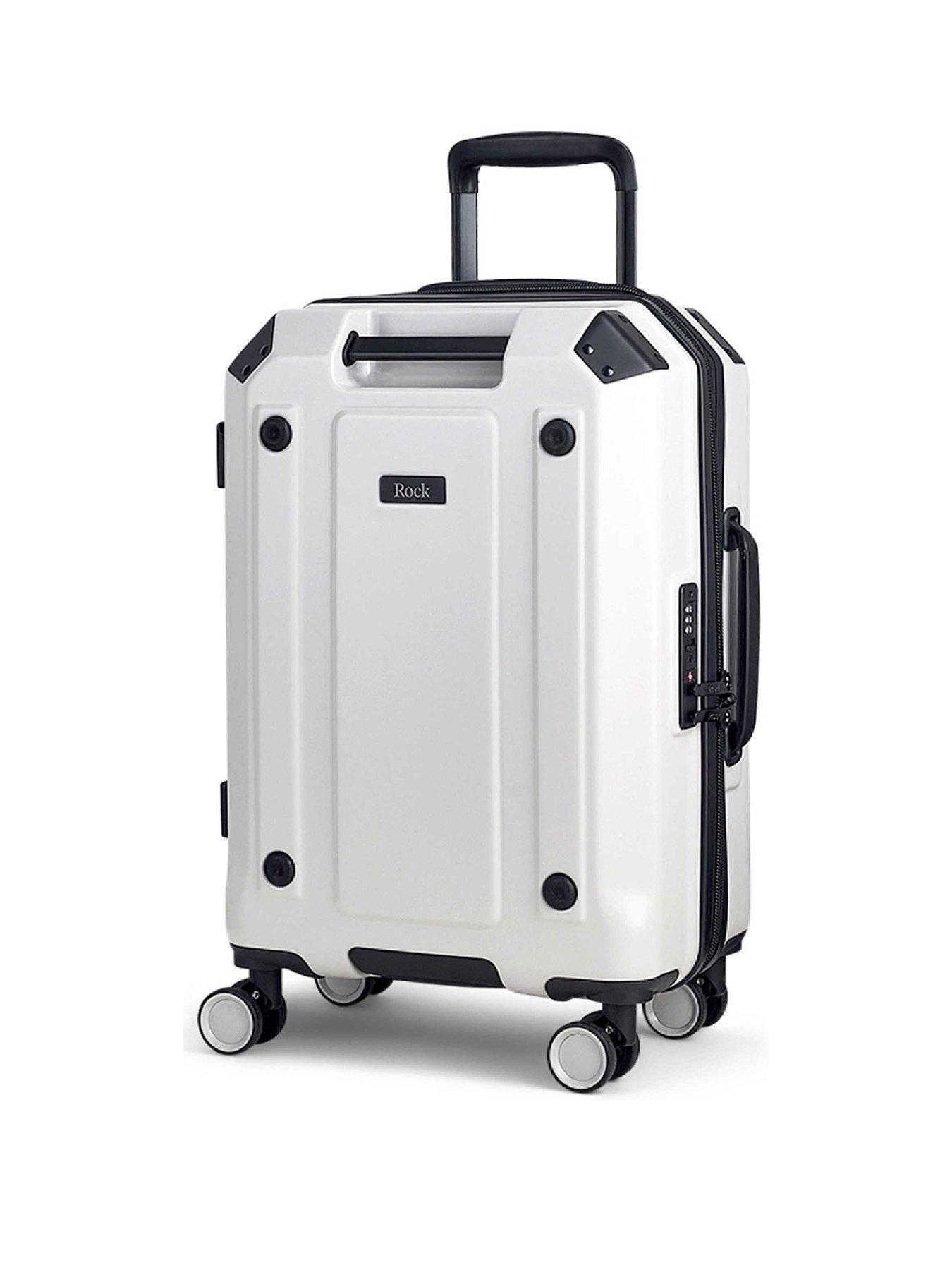  image of rock-luggage-alpinenbspcabin-suitcase-white